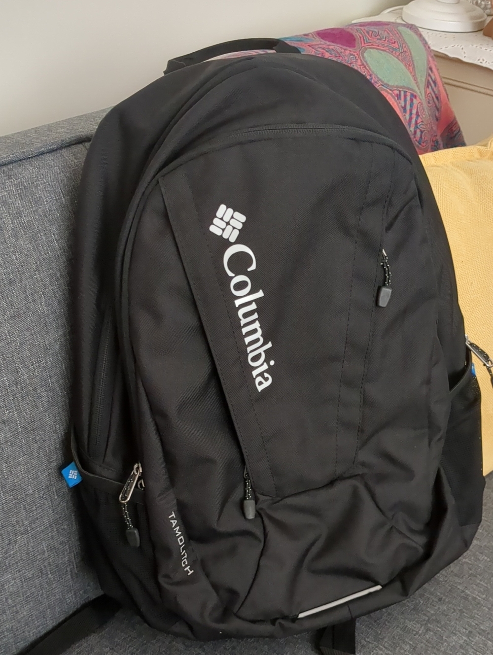 Columbia Black Men’s Backpack with White Logo